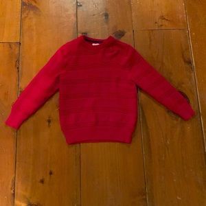 Kids Red ribbed sweater size S 6/7